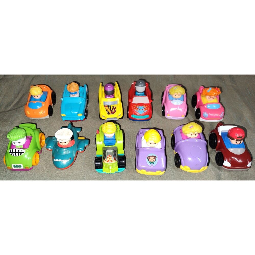 Fisher-Price Little People Wheelies Lot of 12 Vehicles